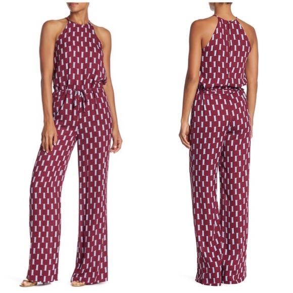 dvf daisy belted jumpsuit